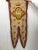 Antique hand-decorated ornamental French silk flag with rod. A great statement piece for framing. Dims: 29" W x 3" W x 72" H.