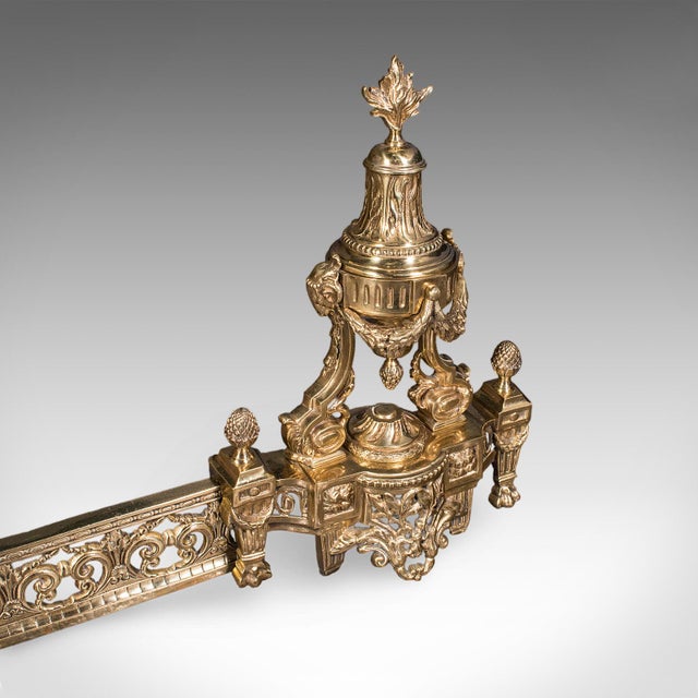 Metal Antique Adjustable Fire Curb, English Hearth Fender, Great Exhibition, Victorian For Sale - Image 7 of 12