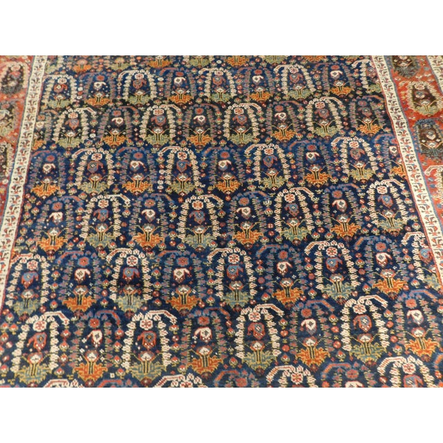 Antique Handmade Persian Gallery Rug For Sale - Image 4 of 13