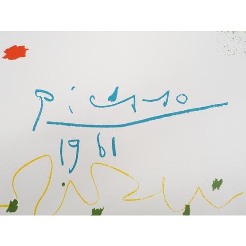 Pablo Picasso, Abstract Face, Original Signed Lithograph For Sale - Image 5 of 7