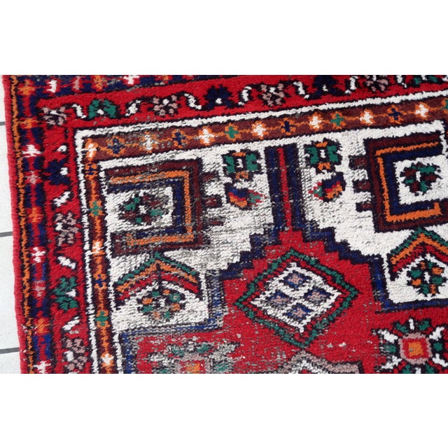 1970s, Handmade Vintage Persian Hamadan Rug 3' X 6' For Sale - Image 4 of 11