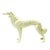 Art Deco Mid-Century Large Art Deco White Porcelain Borzoi Figurine For Sale - Image 3 of 9