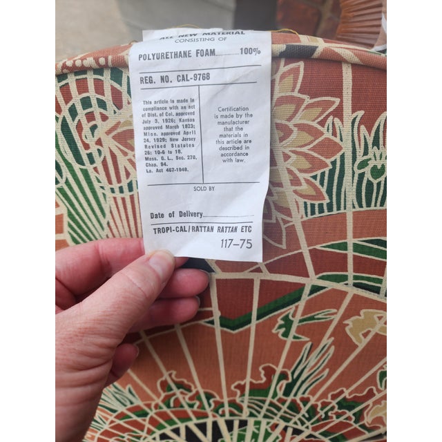 1970s "Emperor" Peacock Chair by Danny Ho Fong for Tropi-Cal For Sale - Image 11 of 18