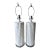 Ceramic 'Faux Bamboo' Lamps-Glass Bases-a Pair For Sale