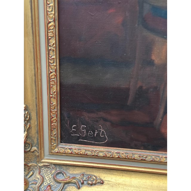 Edith Gert, Woman Reading, 1960s, Oil on Canvas, Framed For Sale - Image 15 of 17