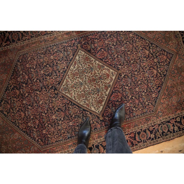 Antique Farahan Sarouk Rug - 4'3" X 6'6" For Sale In New York - Image 6 of 12