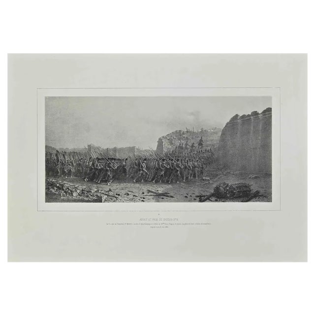 Auguste Raffet, The Breaches, Etching, 1849 For Sale