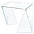 Origami Side Table in Crystal Glass by Barberini & Gunnell For Sale