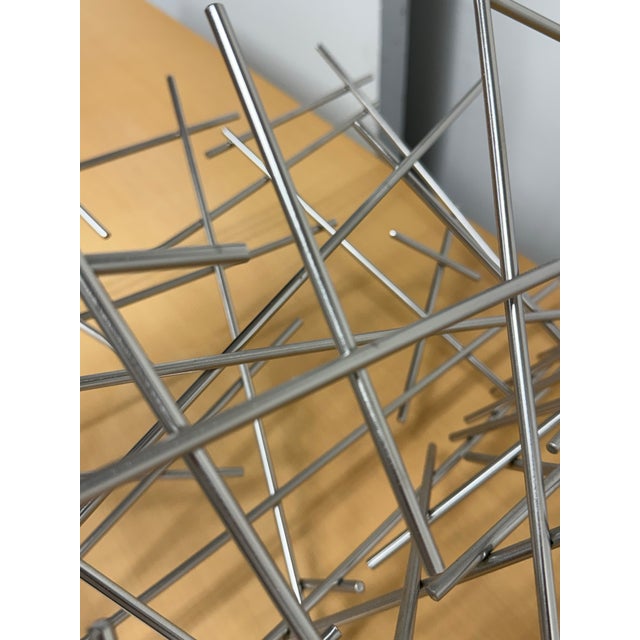 Fratelli Campana for Alessi Blow Up Stainless Steel Magazine Holder For Sale - Image 10 of 12