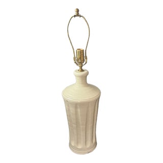 Vintage Simon Pearce Belmont Crackle Pottery Table Lamp Base For Sale