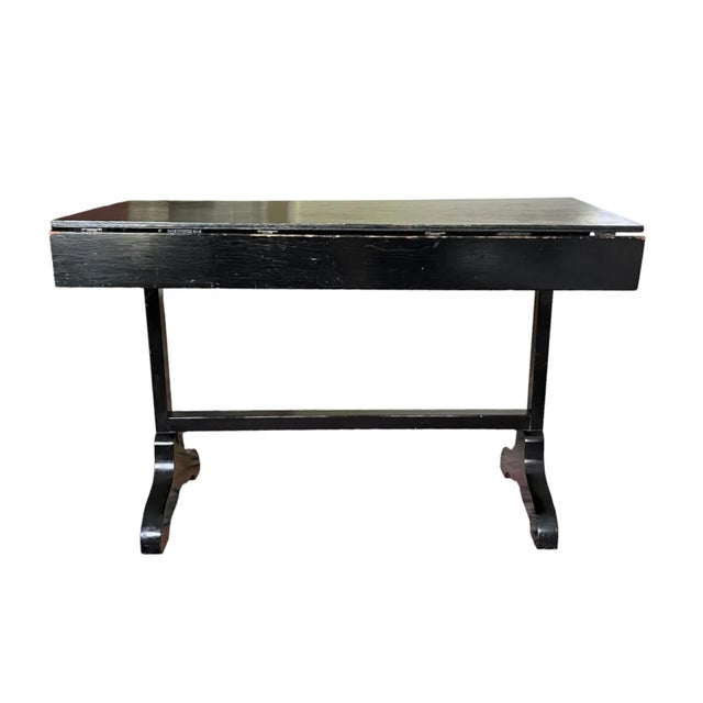 Black Early 20th Century Antique Console Table For Sale - Image 8 of 8
