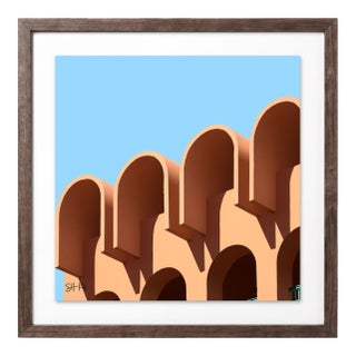 “Marrakesh 05” Giclee Archival Pigment Print 18x18 Framed in Walnut For Sale
