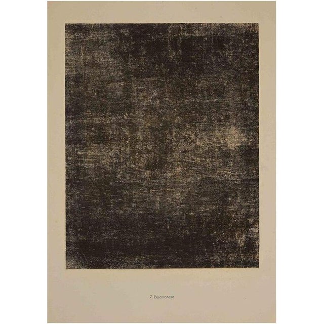 Resonances is a B/W lithograph on watermarked paper "Arc". Abstract composition by the French artist Jean Dubuffet . from...
