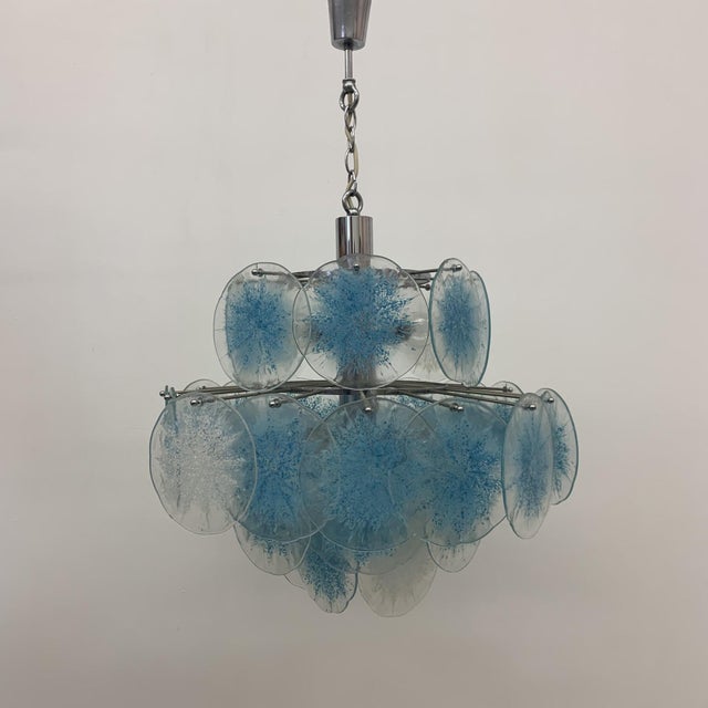 Disc Chandelier by Vistosi, 1970s For Sale - Image 9 of 18