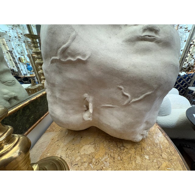 Mid 20th Century Surrealist Ceramic Face Sculpture For Sale - Image 4 of 10