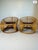Brown Curved Bamboo Rattan Pretzel Swirl Armchair, 1980s, Set of 2 For Sale - Image 8 of 8