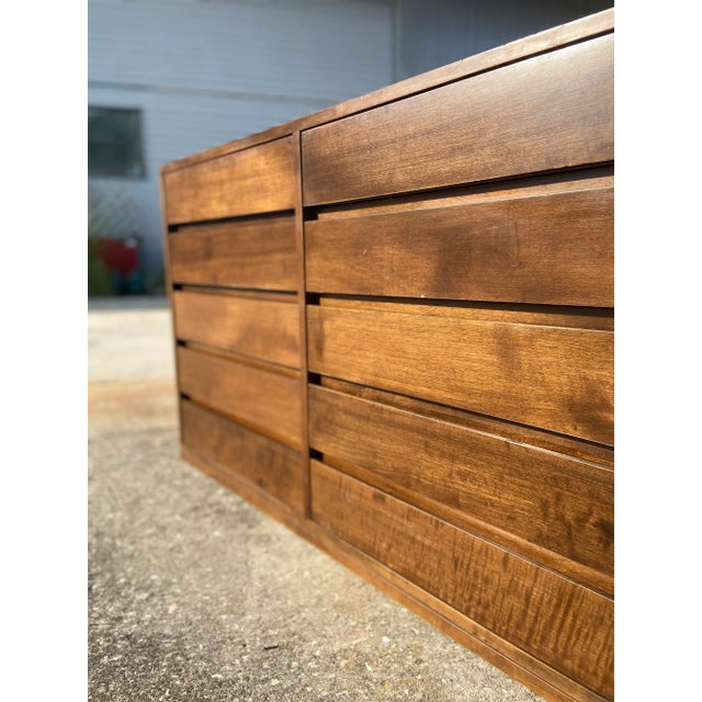 Arne Wahl Iversen Mid Century Modern Lowboy Dresser | Scandinavian Style by Arne Wahl Iversen For Sale - Image 4 of 12