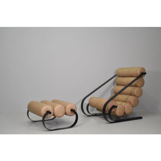 Set of Vintage Lounge Chair with Pouf by Marzio Cecchi for Studio Most, 1968 For Sale - Image 11 of 11