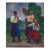 Soviet Ukrainian Oil Painting: Musicians, Family Holiday, 1988 200-170 For Sale