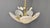 Vintage Italian Glass and Brass Chandelier, 1970s For Sale - Image 10 of 17