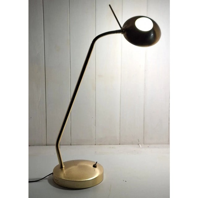 Vintage Adjustable Desk Lamp with Brass-Colored Metal Frame from Paul Neuhaus, 2010s For Sale - Image 3 of 9