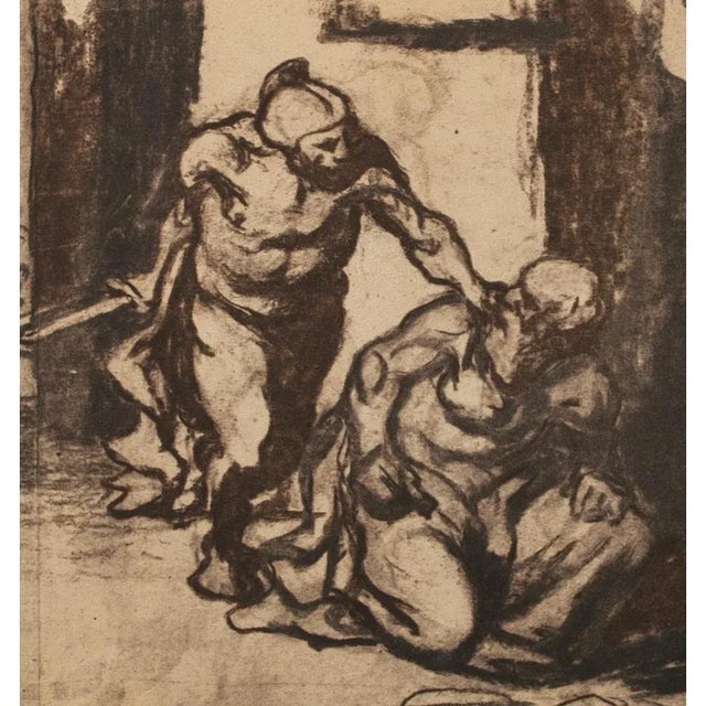 1959 After "Archimedes" by Honoré Daumier, Vintage Hungarian Photogravure For Sale In Dallas - Image 6 of 10