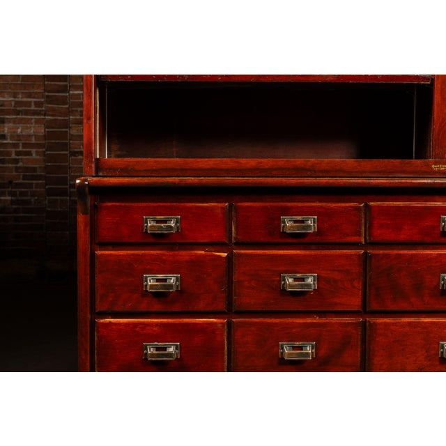Massive Early 20th Century Double Apothecary Cabinet Set by W. B. McLean For Sale - Image 4 of 15