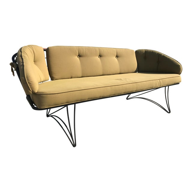 Homecrest MidCentury Modern Metal Patio Sofa Chairish