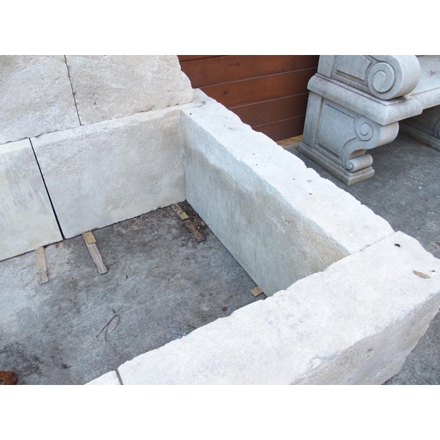 Large Sault Triple Spout Limestone Wall Fountain From Provence, France For Sale - Image 4 of 18