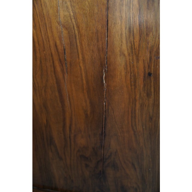 Brown Antique 19th Century French Louis Philippe Walnut Burl Marble Top Commode Chest For Sale - Image 8 of 16