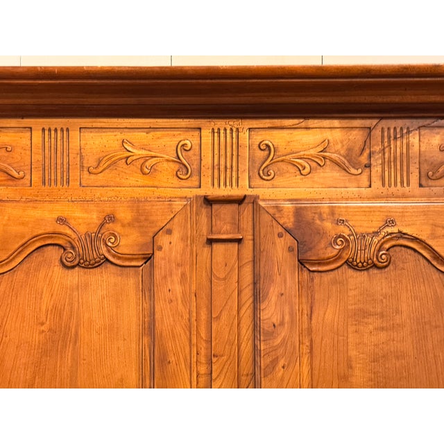 French Provincial Cabinet With Carved Detail For Sale - Image 12 of 17