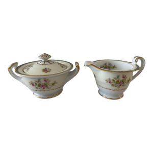 Vintage Porcelain Noritake Cream and Sugar Dishes