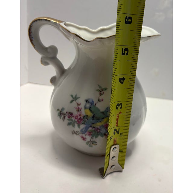 Mid 20th Century Inarco Japan Bluebird Porcelain Creamer With Underplate, C. 1950s For Sale In Indianapolis - Image 6 of 9
