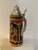 Blue Vintage Gerz West Germany Medieval Relief Beer Stein With Pewter Lid – 9.5” For Sale - Image 8 of 12
