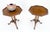 Brown Pair Gallery Burl Wood Top Tripod Bases Side End Occasional Lamp Tables Stands For Sale - Image 8 of 14