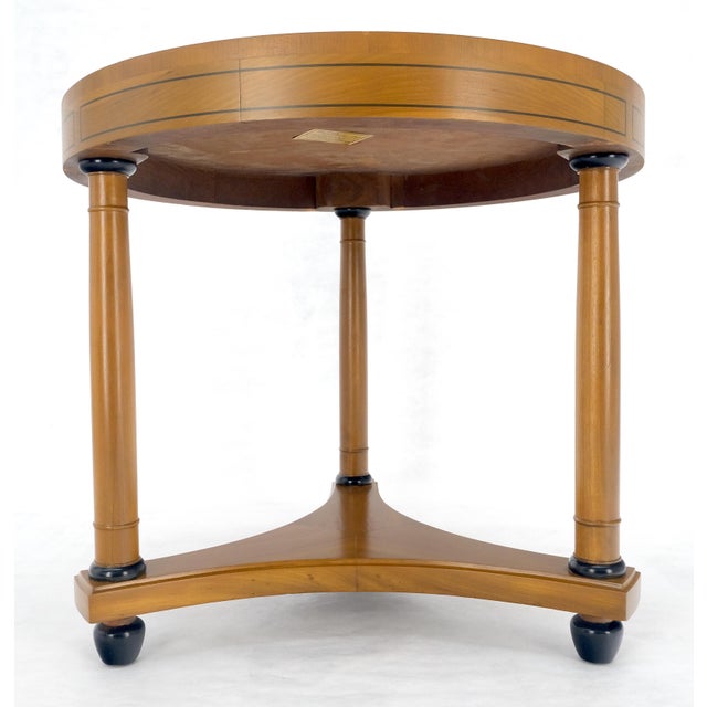 Biedermeier Charak Neoclassical Biedermeier Style c1940s Center Lamp Table Stand Gueridon For Sale - Image 3 of 12