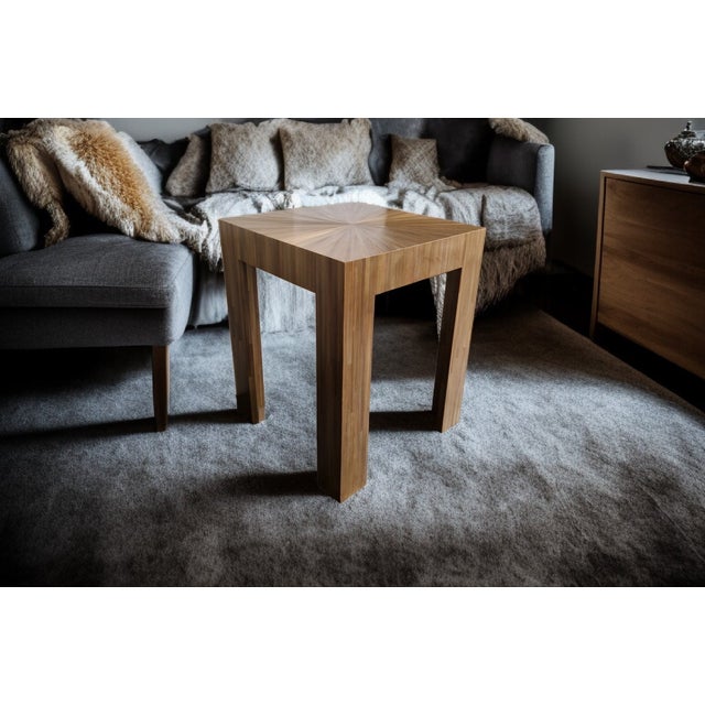 Art Deco Straw Marquetry Coffee Table from Benoît Cazes, 2023 For Sale - Image 13 of 18