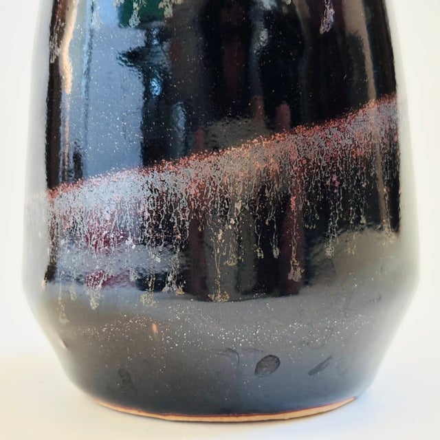 Spiral Glaze Pottery Bud Vase - Made in Japan For Sale In San Francisco - Image 6 of 7
