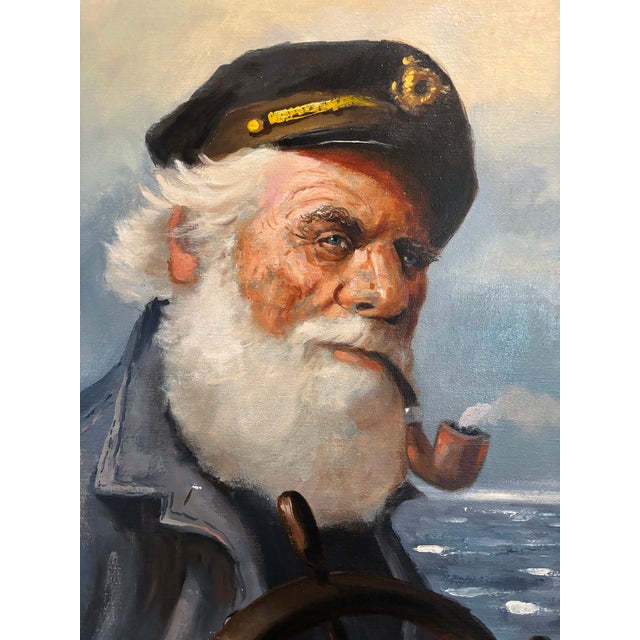 Evocative and full of character, this original oil on canvas by Otto M. K. Sieberg (signed and dated 1979) captures the...