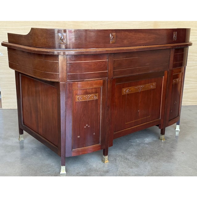 Art Deco Desk Table with Two Faces and Two Levels, 1940 For Sale - Image 9 of 18