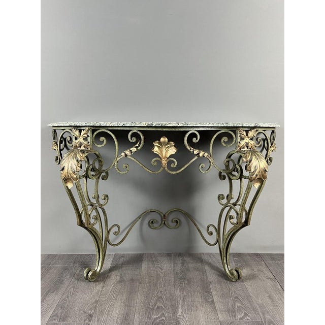 Wrought Iron Wall Console, 20th Century For Sale - Image 3 of 10