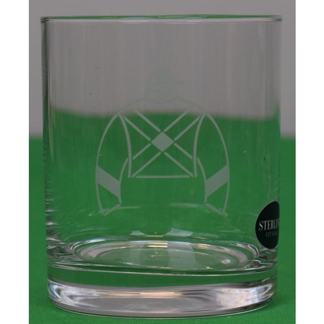 Keeneland Box Sterling Cut Old Fashioned 10oz Cocktail Glasses New in Box - Set of 4 For Sale - Image 4 of 9