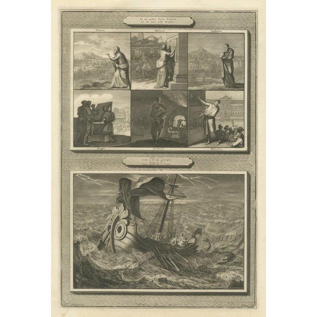 Pieter Mortier, Six Minor Prophets and Jonah Thrown Into the Sea, 1700, Engraving For Sale - Image 12 of 12