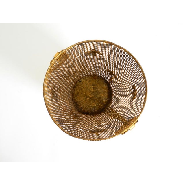 Metal Large Mid-Century Regency Umbrella Stand in Gilded Metal, Italy, 1960s For Sale - Image 7 of 18