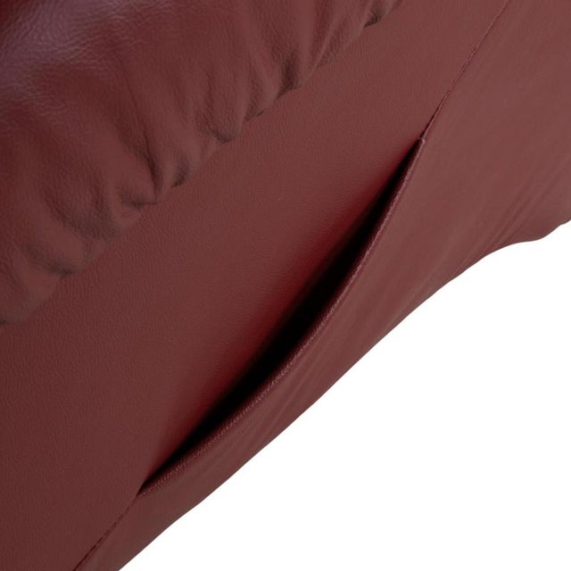 Cherry Red Leather Armchair from Himolla For Sale - Image 10 of 18