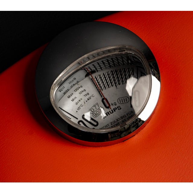Space Age Orange Mechanical Bathroom Scale from Krups, 1960s-1970s For Sale - Image 10 of 15