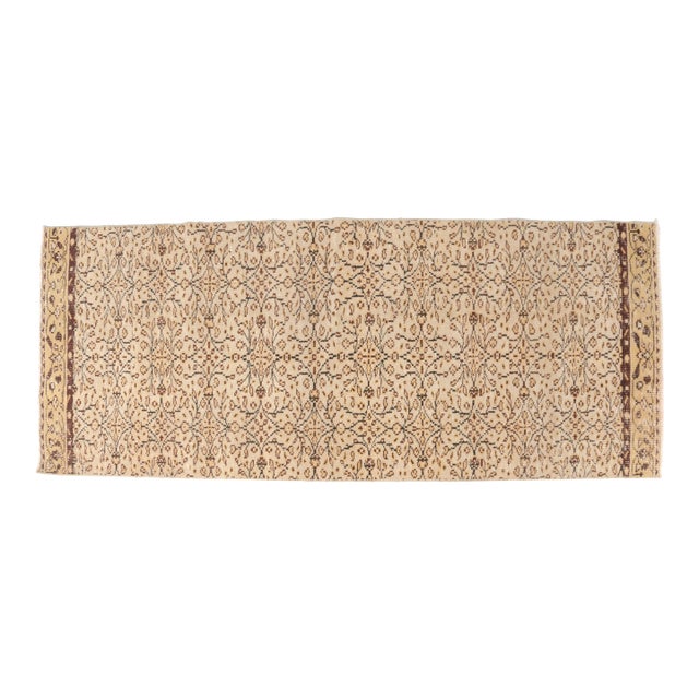 Oushak Vintage Runner Rug For Sale