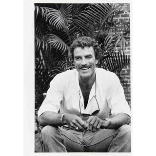 David Bailey, Portrait of Tom Selleck, 1983, Gelatin Silver Print For Sale