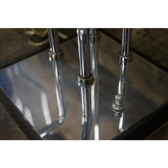 1960s Pair of Goffredo Reggiani 4 Arm Post Modern Chrome Table Lamps For Sale - Image 10 of 10