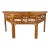 Vintage Bamboo Chinese Style Demi-Lune Center Table With Open Fretwork Design For Sale